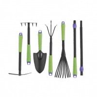 Набор садового инструмента, пластиковые рукоятки, 7 предметов, Connect Palisad