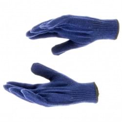 Перчатки трикотажные, акрил, синий, оверлок Россия Сибртех 68655