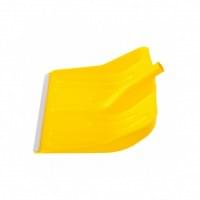Лопата для снега Сибртех Россия 61616 пластиковая желтая без черенка 420х425мм 