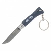 Нож-брелок Opinel №4, нержавеющая сталь, серый, 002056