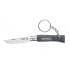 Нож-брелок Opinel №4, нержавеющая сталь, серый, 002056