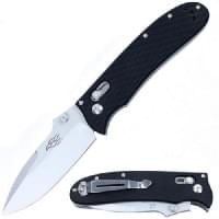 Складной туристический нож с фиксатором Ganzo Firebird F704-BK G704 клинок 86мм сталь 440C черная рукоять
