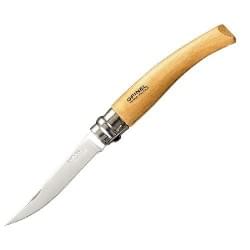 Складной рыбацкий филейный нож Opinel №8 нержавеющая сталь Sandvik 12C27 рукоять бук