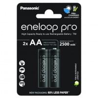Аккумуляторы Panasonic Eneloop Pro, AA, 2500 мАч, BK-3HCDE/2CP, 2 шт