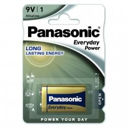 Щелоная батарейки Panasonic Everyday Power Крона, 6LF22 6LF22EPS/1BP 1шт