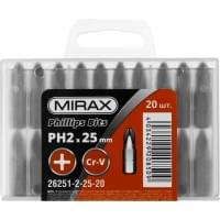 Набор бит MIRAX PH2 25 мм 20 шт. 26251-2-25-20