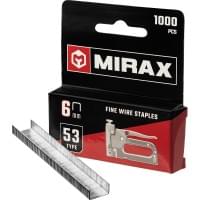 Скобы для степлера MIRAX узкие 6 мм тип 53 1000 шт. 3153-06