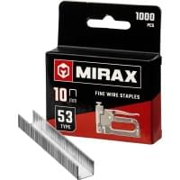 Скобы для степлера MIRAX узкие 10 мм тип 53 1000 шт. 3153-10