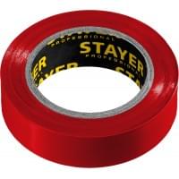 Изоляционная лента пвх STAYER Protect-10 15 мм х 10 м красная не поддерживает горение 12291-R