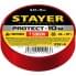 Изоляционная лента пвх STAYER Protect-10 15 мм х 10 м красная не поддерживает горение 12291-R