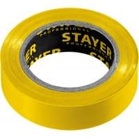 Изоляционная лента пвх STAYER Protect-10 15 мм х 10 м желтая не поддерживает горение 12291-Y