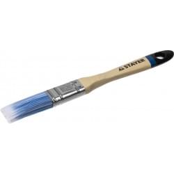 Плоская кисть STAYER Aqua 20 мм 3/4" искусственная щетина деревянная ручка для воднодисперсионных и акриловых ЛКМ 01062-020