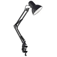 Настольный ламповый светильник на струбцине 12895 Ultraflash UF-312P черный 220В 60Вт Е27