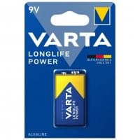 Батарейка Varta Longlife Power, 4922, щелочная, крона 9V, 6LR61, 1 шт
