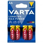 Батарейки Varta Longlife Max Power, 4706, AA, LR6, 4 шт