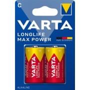Батарейки Varta Longlife Max Power, 4714, C, LR14, 2 шт