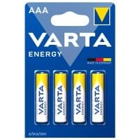 Батарейки Varta Energy, 04103229414, щелочные, AAA, LR03, 4 шт