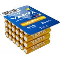 Батарейки Varta Longlife, 04103301124, щелочные, AAA, LR03, 24 шт