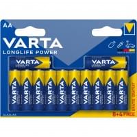 Батарейки Varta Longlife Power, 4906, щелочные, AA, LR6, 12 шт