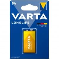 Батарейки Varta Longlife, 04122101411, крона 9V, 6LR61, 1 шт