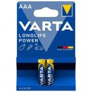 Батарейки Varta Longlife Power, 4903, щелочные, AAA, LR03, 2 штуки