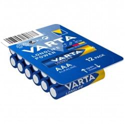 Батарейки Varta Longlife Power, 04903301112, щелочные, AAA, LR03, 12 шт
