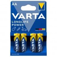 Батарейки Varta Longlife Power, 4906, щелочные, AA, LR6, 4 штуки