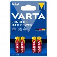 Батарейки Varta Longlife Max Power, 4703, AAA, LR03, 4 шт