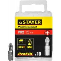 Набор бит STAYER ProFix PH2 25 мм 10 шт. 26201-2-25-10