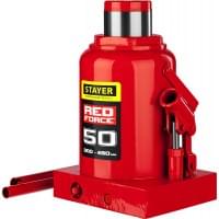 Гидравлический бутылочный домкрат STAYER RED FORCE 50т 300-480 мм 43160-50