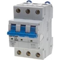 Автоматический выключатель СВЕТОЗАР 3-полюсный 10 A "B" откл. сп. 6 кА 400 В SV-49053-10-B