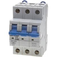 Автоматический выключатель СВЕТОЗАР 3-полюсный 20 A "C" откл. сп. 6 кА 400 В SV-49063-20-C