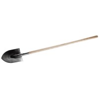 Штыковая лопата ЗУБР Профессионал из нержавеющей стали, деревянный черенок 4-39401