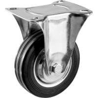 Неповоротное колесо резина/металл игольчатый подшипник ЗУБР Профессионал d=100 мм г/п 70 кг 30936-100-F