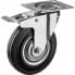 Поворотное колесо c тормозом резина/металл игольчатый подшипник ЗУБР Профессионал d=125 мм г/п 100 кг 30936-125-B