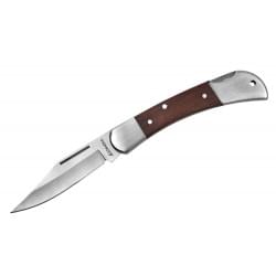 Складной нож STAYER 82 мм средний с деревянными вставками 47620-1
