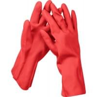 Латексные перчатки ЗУБР Латекс+ р. XL хозяйственно-бытовые стойкие к кислотам и щелочам 11250-XL