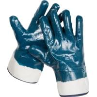 Рабочие перчатки ЗУБР Профессионал р. L с полным нитриловым покрытием 11270-L