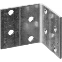Уголок крепежный KUR 2.0 мм 40х40х40 ЗУБР 310206-040-040 равносторонний металлический перфорированный  