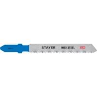 STAYER Bi-Met, по металлу, EU-хвост., шаг 1.4 мм, 50мм, 2 шт., полотна для эл/лобзика 15994-1.4