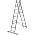 Трехсекционная лестница СИБИН 9 ступеней со стабилизатором 38833-09