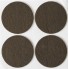 Мебельные накладки STAYER Comfort самоклеящиеся фетровые d 50 мм 4 шт. коричневые 40910-50