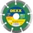 DEXX MULTI UNIVERSAL 115 мм, диск алмазный отрезной сегментный по бетону, кирпичу, тротуарным плитам, песчанику (115х22.2 мм, 7х1.8 мм), 36691-115