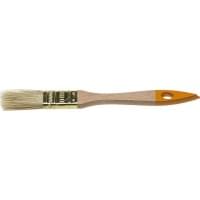 Флейцевая плоская кисть DEXX Практик 20 мм 3/4" натуральная щетина деревянная ручка 0100-020