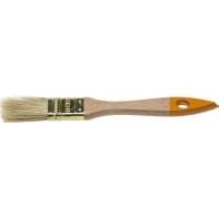 Флейцевая плоская кисть DEXX Практик 25 мм 1" натуральная щетина деревянная ручка 0100-025
