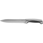 Нарезочный нож LEGIONER Ferrata 200 мм нержавеющее лезвие рукоятка с металлическими вставками 47942