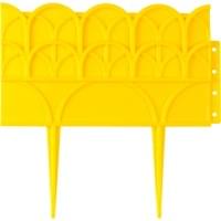 Декоративный бордюр GRINDA 14х310 см, для цветников, желтый 422223-Y