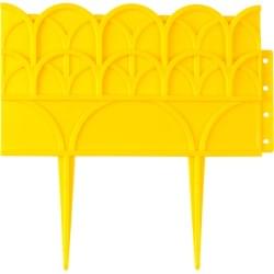 Декоративный бордюр GRINDA 14х310 см, для цветников, желтый 422223-Y