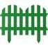 Декоративный забор GRINDA Палисадник 28х300 см, зеленый 422205-G
