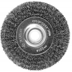 ЗУБР Ø 100 мм, щетка дисковая для точильно-шлифовального станка 35185-100 Профессионал